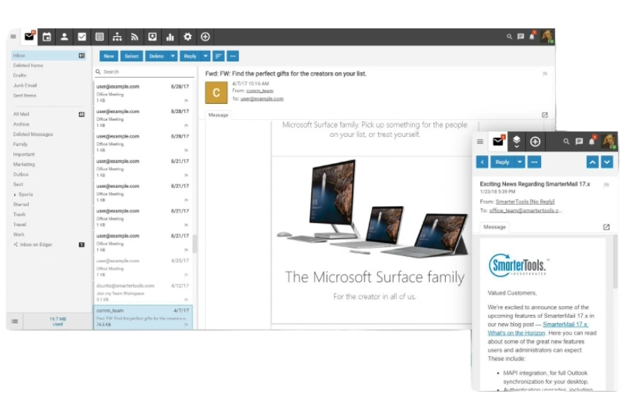 SmarterMail vs Microsoft 365 comparison