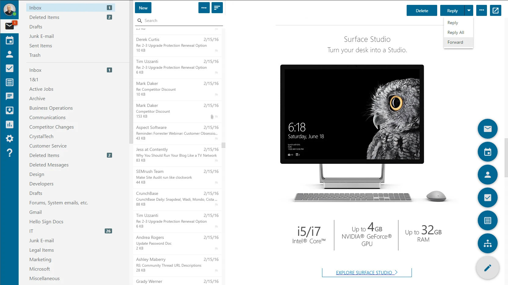 Team working together in office