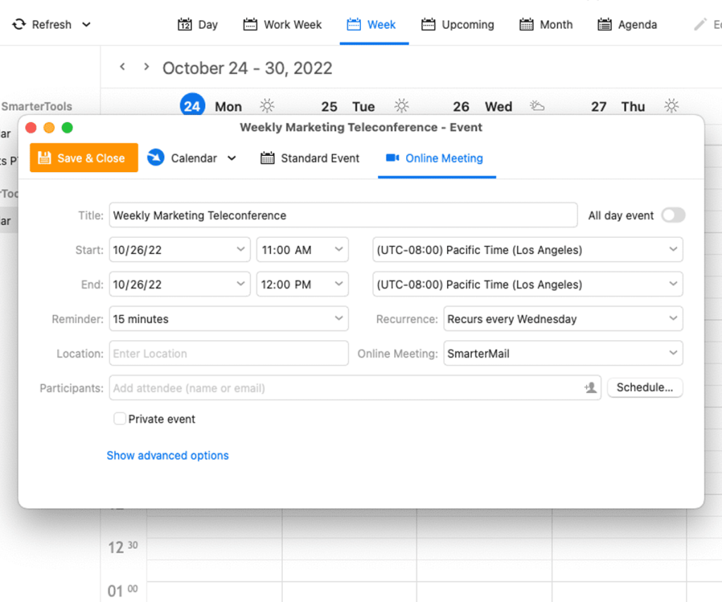 smartermail em client workspace